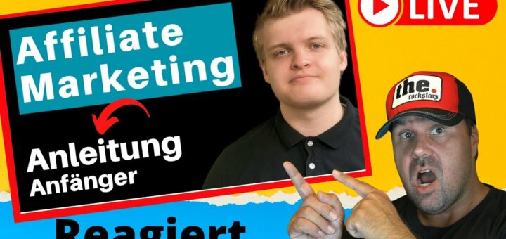 Affiliate Marketing für ANFÄNGER ✅ Komplette Anleitung ✅ [DEUTSCH] [Reaction]