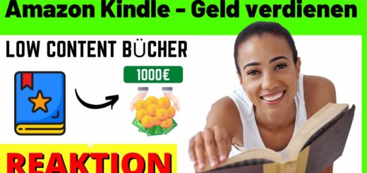 Amazon KDP Business: Amazon Kindle - Geld verdienen mit No uns Low Content Büchern [Reagiertauf]