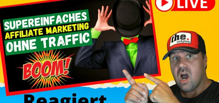 SUPEREINFACHE Affiliate Marketing Strategie ohne Traffic für 100€ Pro Tag - Online Business Reaction