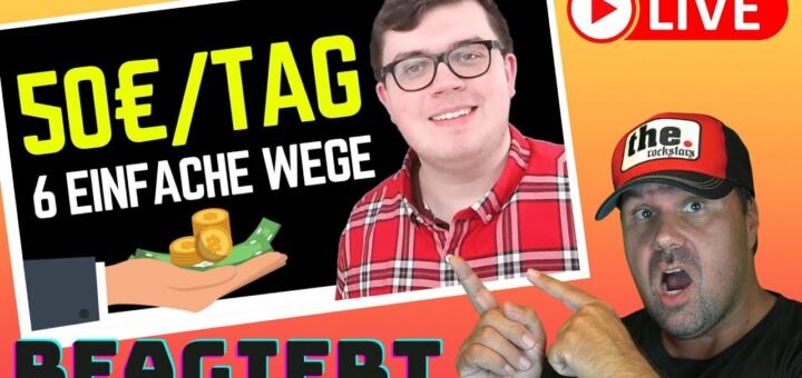 50€ am Tag - EINFACHE Einnahmequellen zum Online Geld verdienen [Reaction]