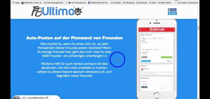 fbultimo Erfahrungen - FBUltimo Facebook auf Autopilot! Der Facebook Bot