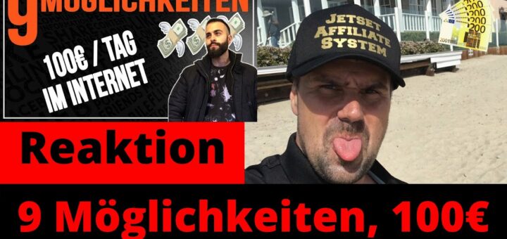 Geld verdienen Im Internet: 9 Möglichkeiten, 100€ am Tag als Anfänger zu verdienen Michael REAGIERT