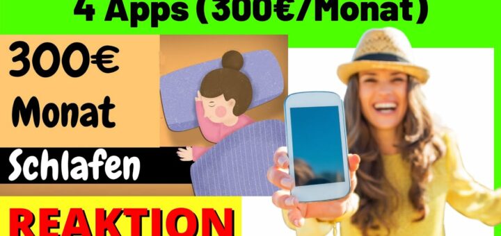 Im Schlaf Geld verdienen mit diesen 4 Apps / Handy (300€/Monat) [Michael Reagiertauf]