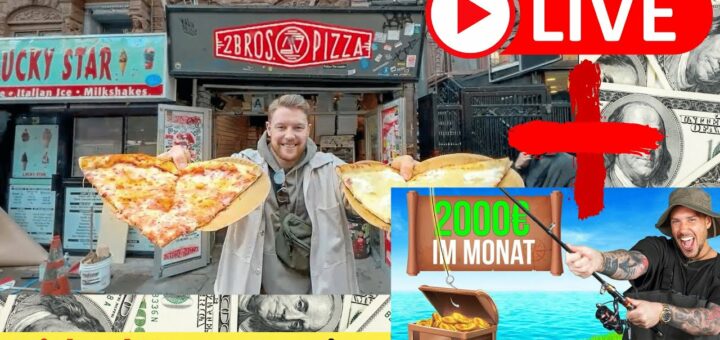 Live - 1$ Pizza in New York City + 2000€ im Monat mit brandneuem Crypto Game | Selbstexperiment