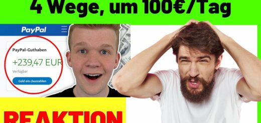 4 Wege, um 100€/Tag online zu verdienen (als Anfänger & ohne Startkapital) Geld verdienen [Reaction]