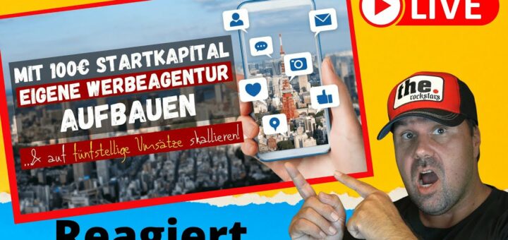 Mit 100€ Startkapital eigene Social Media Agentur gründen - Geld verdienen 2022 [Reaction]