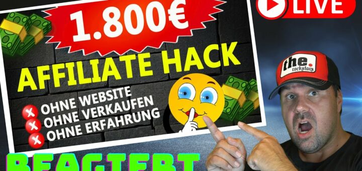 1.800€ AFFILIATE HACK 💰UNBEKANNTE METHODE (Affiliate Marketing für Anfänger 2022) [Reaction]