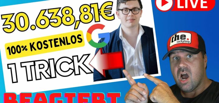 Verdiene 30.638,81€ mit diesem Google TRICK (100% kostenlos) Geld verdienen als Anfänger [Reaction]