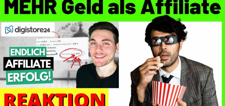 MEHR Geld als Affiliate verdienen!  ✅ Auf Digistore24 gute Affiliate Produkte finden [Reagiertauf]