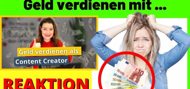 Geld verdienen mit Bloggen / YouTube / Podcast | Als Blogger / YouTuber / Geld verdienen [Reaction]