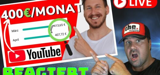 400 Euro pro MONAT mit Youtube verdienen! Wie funktioniert das? (Online Geld verdienen) [Reaction]